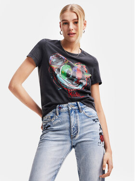Desigual Desigual T-shirt 23WWTKC7 Noir Regular Fit