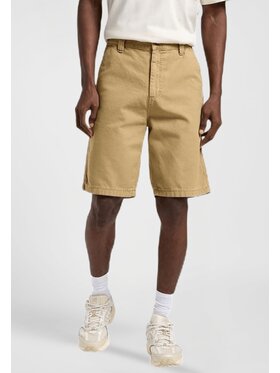 Lee Lee Szorty materiałowe CARPENTER SHORT Beżowy Regular Fit