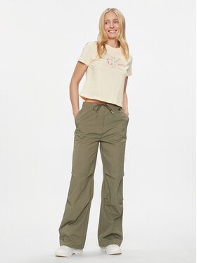 Calvin Klein Jeans Hlače Iz Tkanine Parachute Pant J20J222609 Khaki Regular Fit