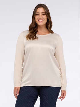 Fiorella Rubino Fiorella Rubino T-shirt G248L008560N002 Crema Regular Fit