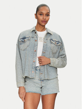 Guess Guess Kurtka jeansowa W5GN90 D5LQ2 Niebieski Regular Fit