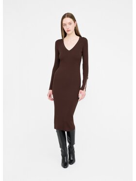 Liu Jo Liu Jo Sukienka wieczorowa MF5036MS99E90915 Brązowy Slim Fit