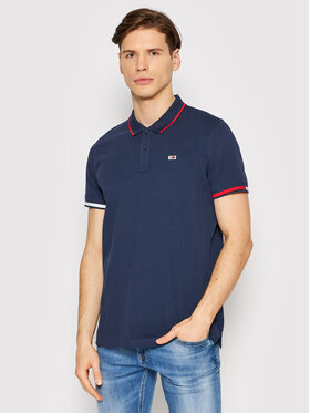 Tommy Jeans Tommy Jeans Polo marškinėliai Red Flag DM0DM12963 Tamsiai mėlyna Regular Fit