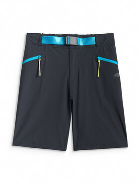 4F 4F Szorty sportowe TREKKING Czarny Regular Fit