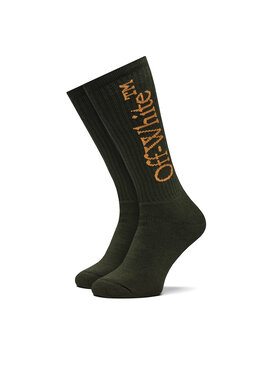 Off-White Off-White Dlhé ponožky OMRA075S23KNI0015620 Zelená