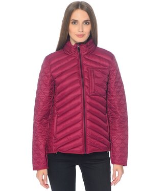 Wrangler Wrangler Kurtka damska SHORT PUFFER JACKET Różowy Regular Fit