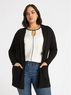 Fiorella Rubino Fiorella Rubino Kardigan M411L007772N033 Czarny Regular Fit