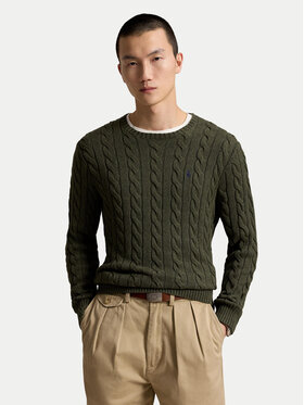 Polo Ralph Lauren Polo Ralph Lauren Svetr 710775885554 Tmavě zelená Regular Fit