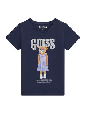 Guess Guess Majica J6GI04 K6YW4 Mornarsko modra Regular Fit
