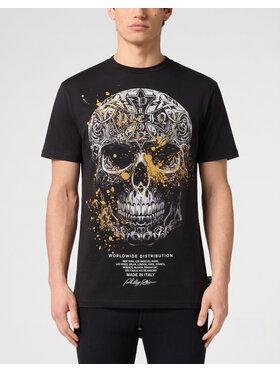 PHILIPP PLEIN PHILIPP PLEIN T-Shirt 31658 Černá Regular Fit