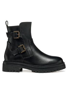 Geox Geox Polokozačky D Iridea D36HRC 00043 C9999 Černá