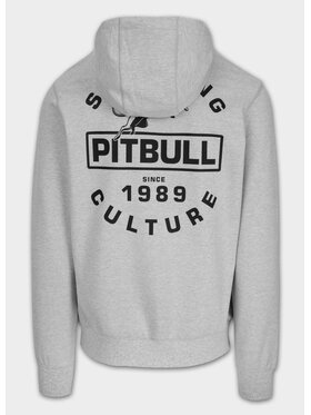 PITBULL PITBULL Bluza męska rozpinana z kapturem PHYSICAL CULTURE S Szary Regular Fit