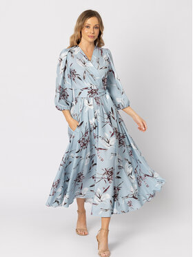 LIDIA KALITA LIDIA KALITA Sukienka koktajlowa Bel Niebieski Flare Fit
