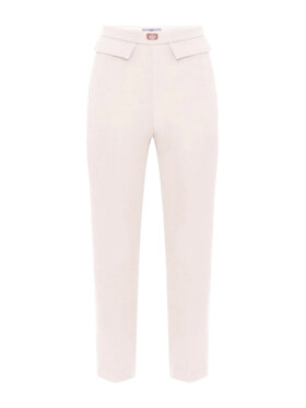 Elisabetta Franchi Elisabetta Franchi Spodnie outdoor 8053686306463 Biały Regular Fit