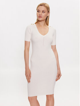 Marciano Guess Marciano Guess Kasdieninė suknelė 3YGK01 5613Z Balta Bodycon Fit