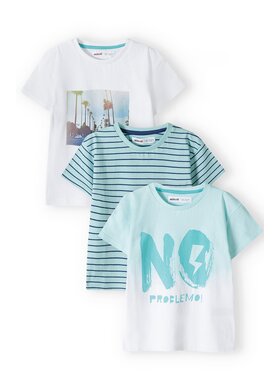MINOTI MINOTI Komplet 3 t-shirtów 13tee 43 Zielony Regular Fit