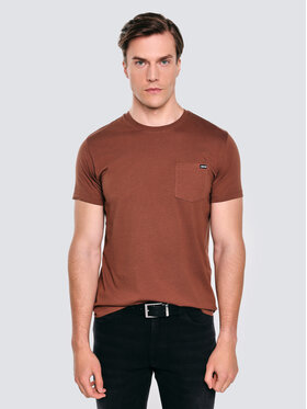 BIG STAR BIG STAR T-Shirt CARBON Brązowy Basic Fit