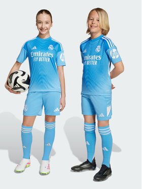 adidas adidas Komplet sportowy Real Madrid 25/26 Home Goalkeeper Youth Kit Niebieski jasny Regular Fit
