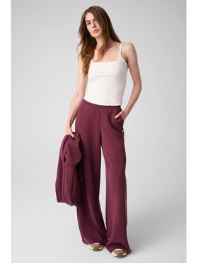 Guess Guess Kalhoty z materiálu 166071 Červená Slim Fit