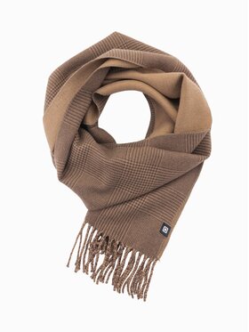 Ombre Ombre Szalik OM-ACSF-0118 Brązowy
