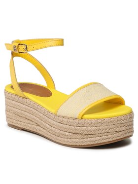 Tommy Hilfiger Tommy Hilfiger Еспадрили Th Woven Platform Sandal FW0FW07345 Жълт