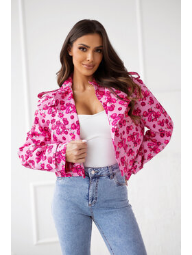 LilaLou LilaLou Marynarka Victoria Różowy Regular Fit