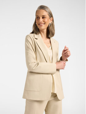 Elena Mirò Elena Mirò Marynarka R053P200152N002 Kremowy Regular Fit