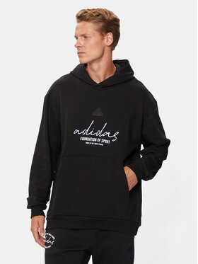 adidas adidas Majica dugih rukava Brand Love IW3533 Crna Loose Fit