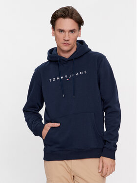Tommy Jeans Tommy Jeans Bluză Linear Logo DM0DM17985 Bleumarin Regular Fit