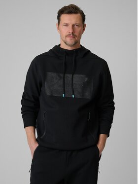 4F 4F Μπλούζα 4FRSS26TSWSM2975-20S Μαύρο Regular Fit