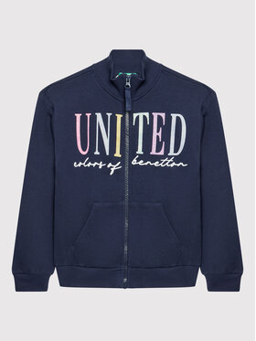United Colors Of Benetton United Colors Of Benetton Majica dugih rukava 3J68C500Q Tamnoplava Regular Fit