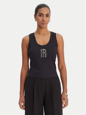 Fracomina Fracomina Top FP26ST2003J42701 Crna Slim Fit