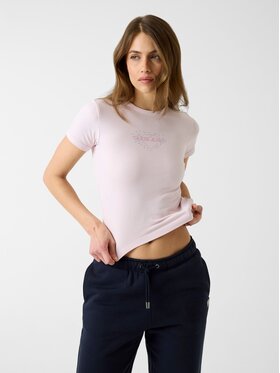 Guess Guess T-Shirt 183486 Fialová Classic Fit