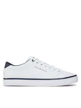 Tommy Hilfiger Tommy Hilfiger Sneakersy Th Hi Vulc Core Low Leather FM0FM05041 Biały