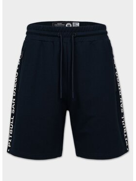 PITBULL PITBULL Szorty sportowe TAPE PARKER Granatowy Regular Fit