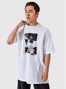 Togoshi Togoshi T-shirt Unisex TG22-TSM010 Bijela Oversize