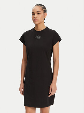 HUGO HUGO Kleid für den Alltag 50537240 Schwarz Slim Fit