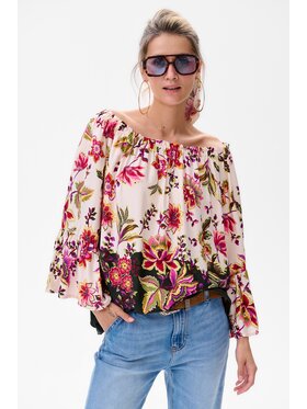 blue shadow blue shadow Bluzka Ribeira 3 Kolorowy Regular Fit