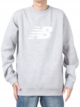 New Balance New Balance Bluza MT43905AG Szary Standard Fit