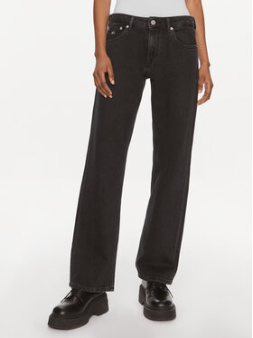 Tommy Jeans Tommy Jeans Traperice Sophie Lw Str Cg4181 DW0DW17180 Crna Straight Fit
