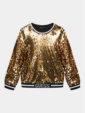 Guess Guess Majica dugih rukava J3BQ27 WEXY0 Zlatna Regular Fit