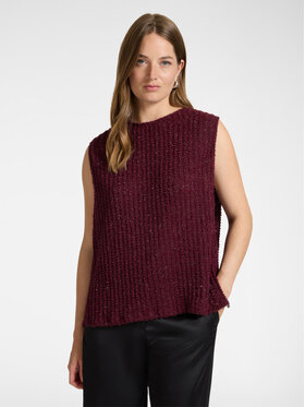 Elena Mirò Elena Mirò Top D004E000028N0H6 Bordeaux Boxy Fit