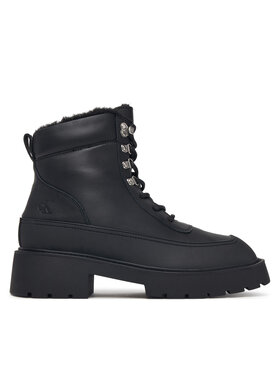 Calvin Klein Calvin Klein Gležnjarji Chunky Hiking Lup Boot Lth Wl Em HW0HW03204 Črna