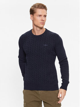 Aeronautica Militare Aeronautica Militare Sweater 232MA1484L417 Sötétkék Regular Fit