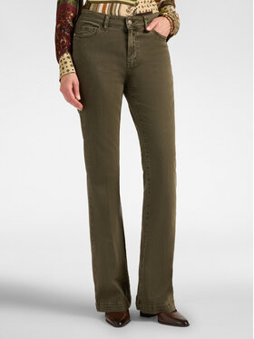 Elena Mirò Elena Mirò Pantaloni di tessuto P700G000435N025 Verde Flare Fit