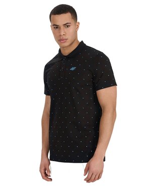 4F 4F Polo 4FWSS26TPTSM0949-20S Czarny Regular Fit