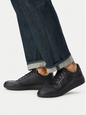 Tommy Hilfiger Tommy Hilfiger Αθλητικά Th Basket Core Leather FM0FM05927 Μαύρο