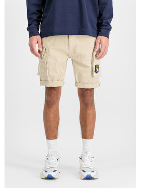 Alpha Industries Alpha Industries Šortky Crew Patch Short Béžová Slim Fit