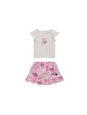 Guess Kids Guess Kids Σετ T-Shirt και φούστα Completo set tshirt plumetis Ροζ