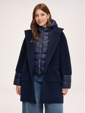 Fiorella Rubino Fiorella Rubino Cappotto invernale F039T001589N034 Blu Regular Fit